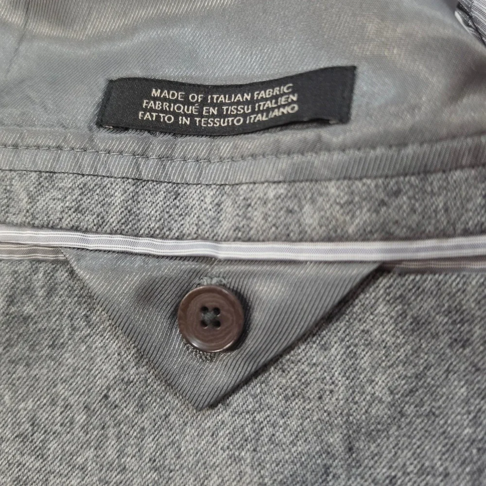 Banana Republic Tailored Fit Grey Italian Cotton Twill Blazer 44R Men's